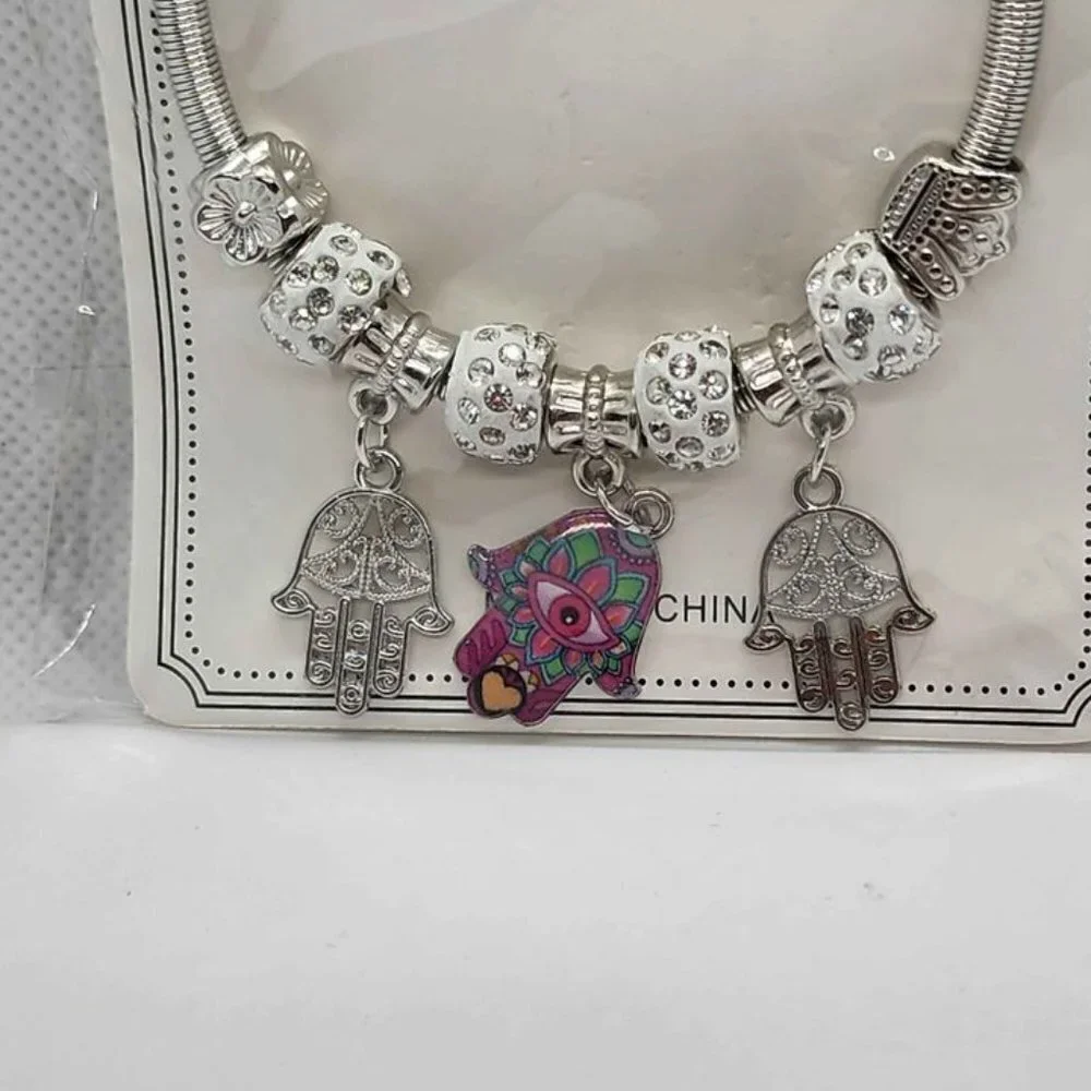 Brand New   Three Hamsa  Bracelet
